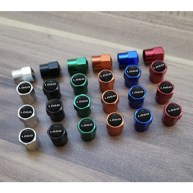 Tire Valve Cap Manufacturer - Custom Logo Aluminum Neo Chrome