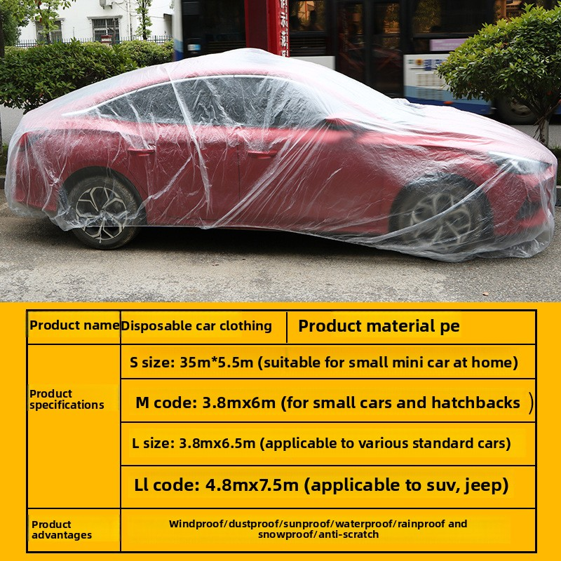 Car Cover Manufacturer - Universal Transparent Waterproof PE