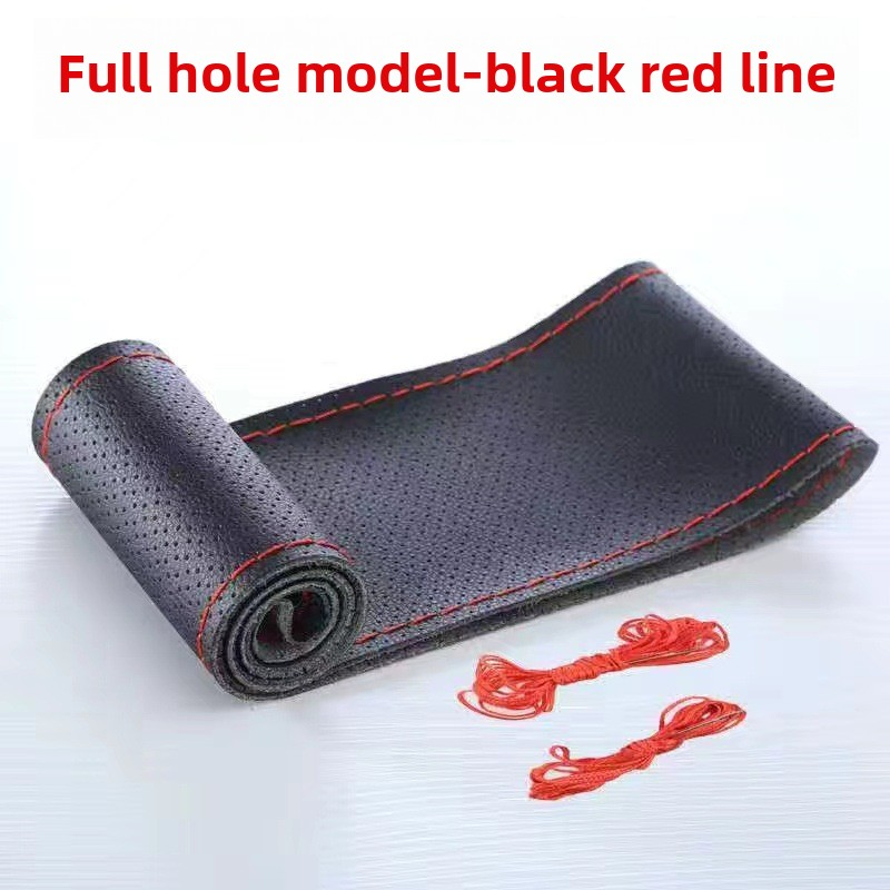 Steering Wheel Cover Manufacturer - Unisex PU Leather Hand-Stitched