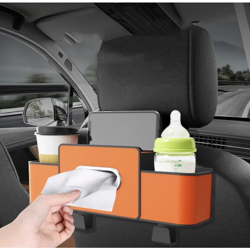 Seat Storage Box Manufacturer - Universal Back with Cup Holder