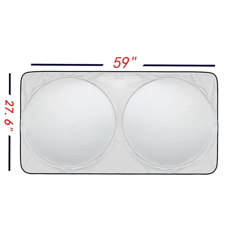 Car Sunshade Manufacturer - Best Custom Printed Double Circle