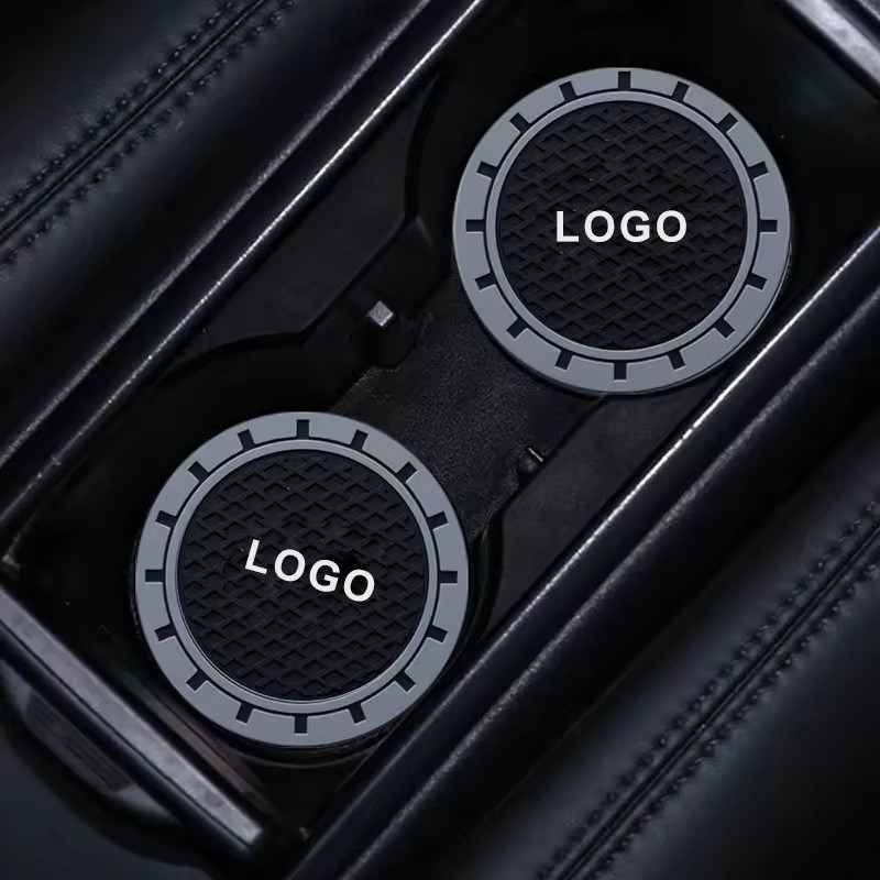 Car Coasters Manufacturer - 2pcs Custom Logo Anti-Slip
