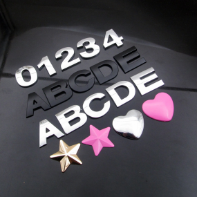 Car Stickers Manufacturer - High 50mm 3D Chrome Letters