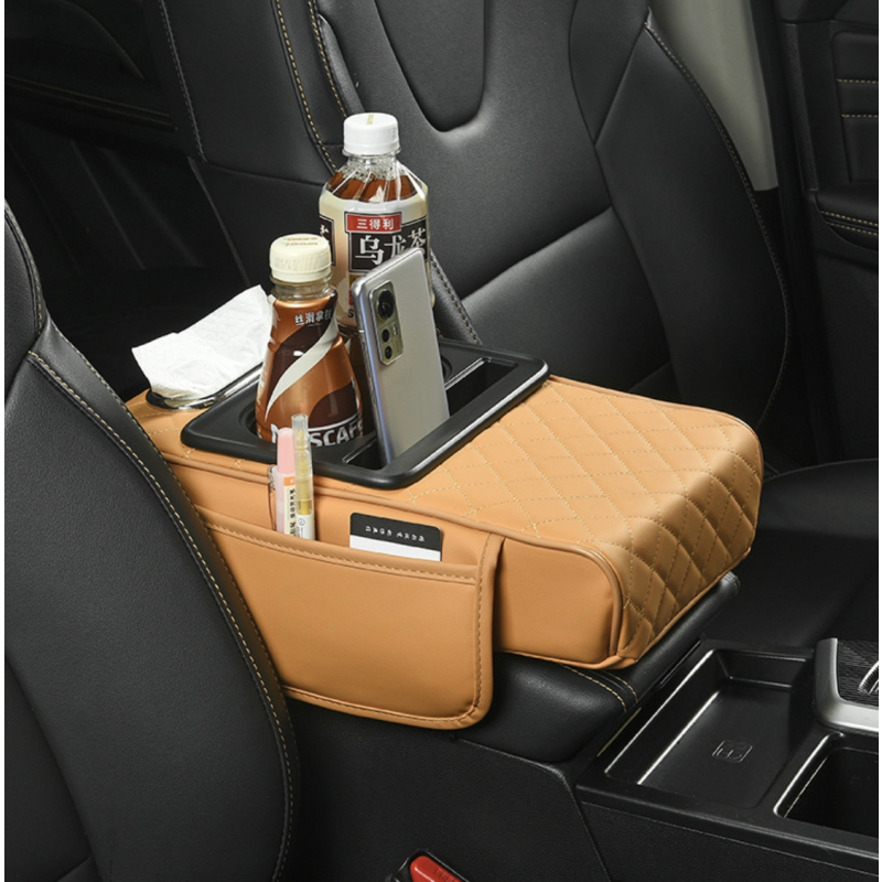 Leather Armrest Manufacturer - Durable with Cup Holder