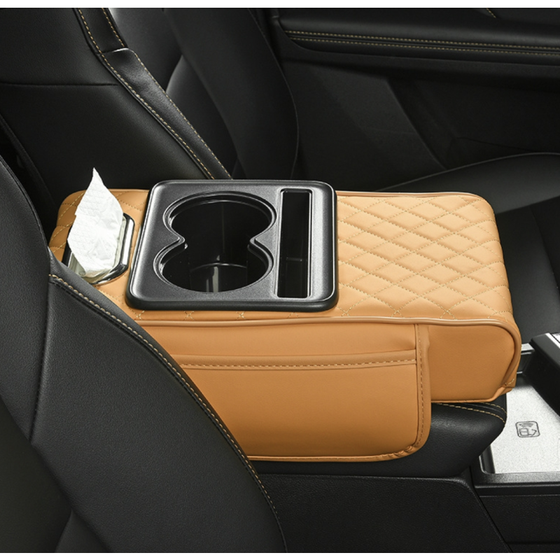 Leather Armrest Manufacturer - Durable with Cup Holder