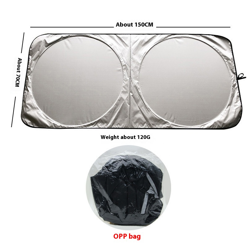 Front Sunshade Manufacturer - UV Protection Silver Polyester