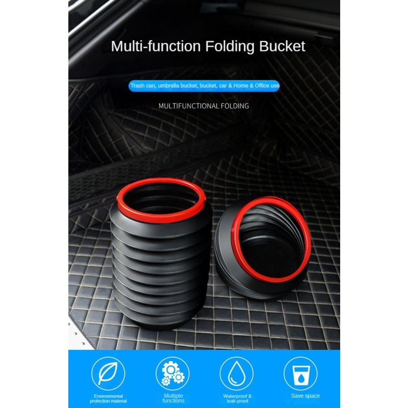 Plastic Bucket Manufacturer - 4L Portable Foldable Trash Can
