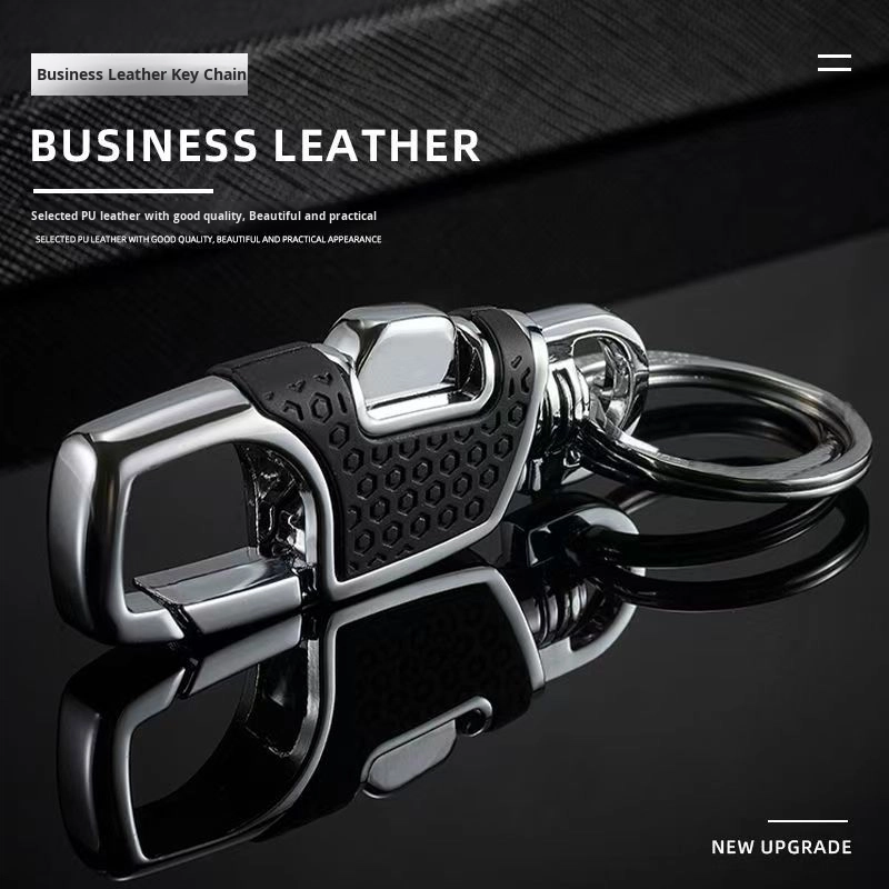 Metal Keychain Manufacturer - Heavy-Duty Zinc Alloy with Leather