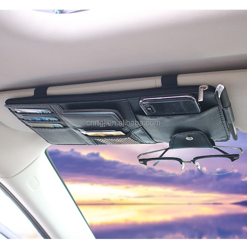 Sun Shield Organizer Manufacturer - Large Capacity PU Leather