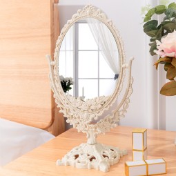 Desktop Mirror Supplier - Luxury Vintage Retro Double Sided Plastic Frame Personalized