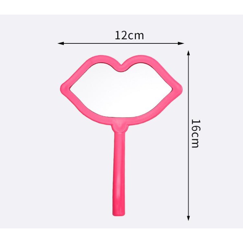 Hand Makeup Mirror Factory - Custom Logo Portable Lips Shape Personalized Travel