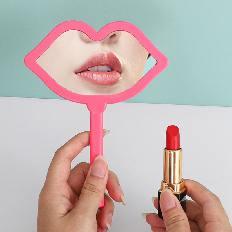 Hand Makeup Mirror Factory - Custom Logo Portable Lips Shape Personalized Travel