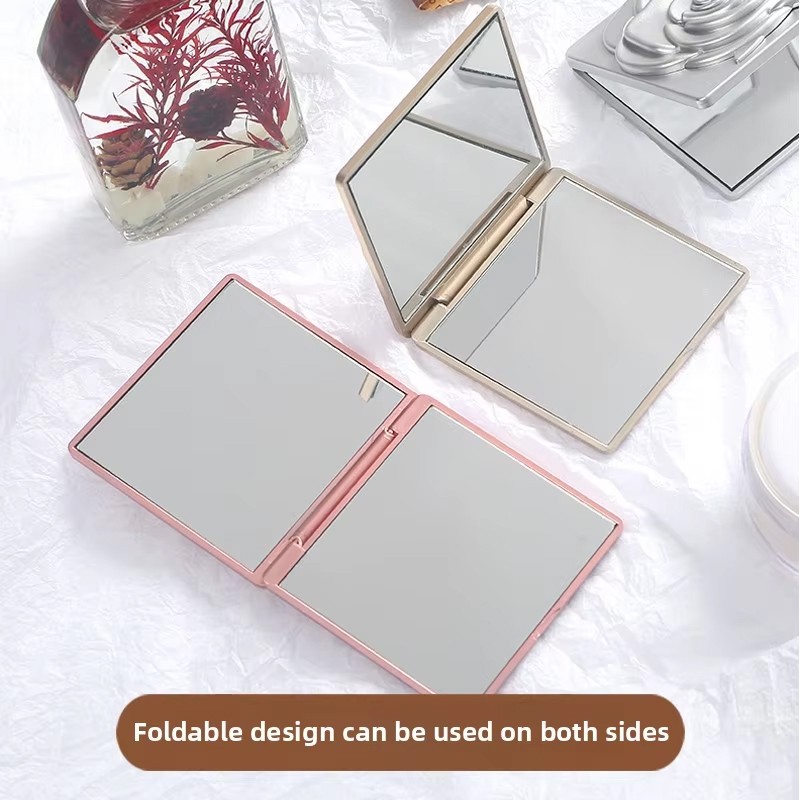 Pocket Cosmetic Mirror Factory - Portable 3X Magnification Double Sided Mini Rose