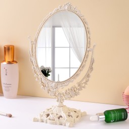 Desktop Mirror Manufacturer - Luxury Vintage Retro Double Sided Plastic Frame Design