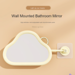Bathroom Wall Mirror Factory - Cute Cloud Shape 360 Degree Rotation Personalized