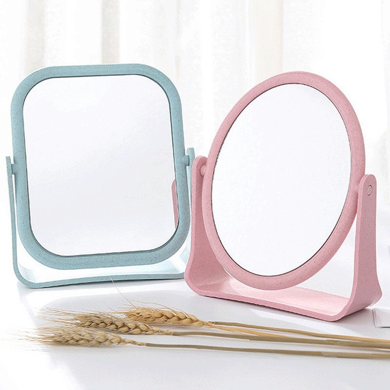 Desktop Mirror Factory - Wholesale Simple Portable Plastic Custom Logo Double Sided