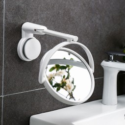 Wall-Mounted Mirror Supplier - Hot Sale Modern Double Sided Plastic Magnifying Rotating