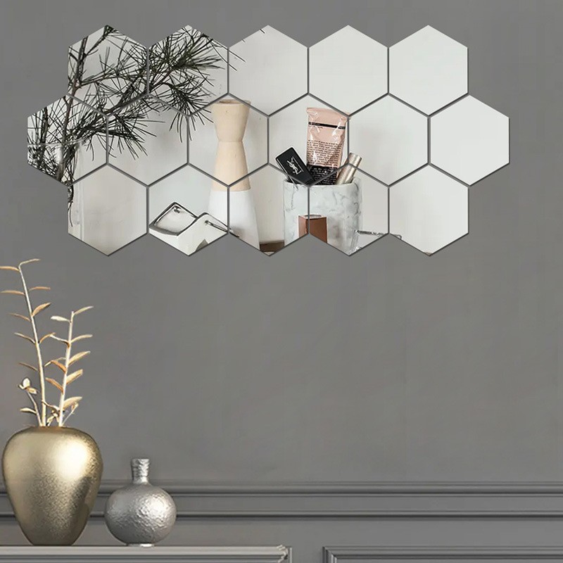 Wall Art Mirror Factory - Wholesale Modern HD Hexagonal Acrylic Decor Custom Size