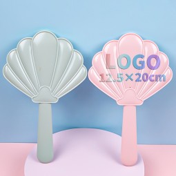 Handheld Makeup Mirror Supplier - Customizable Logo Plastic Single Sided Mini