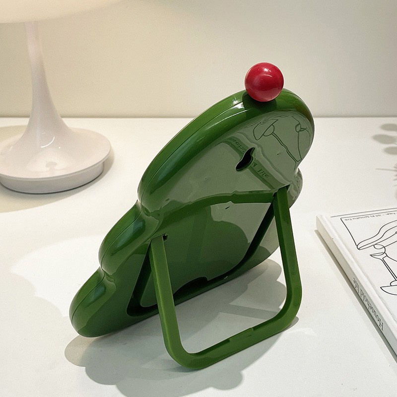 Desktop Mirror Supplier - Cute Cream Style Christmas Tree Plastic Wall Mount