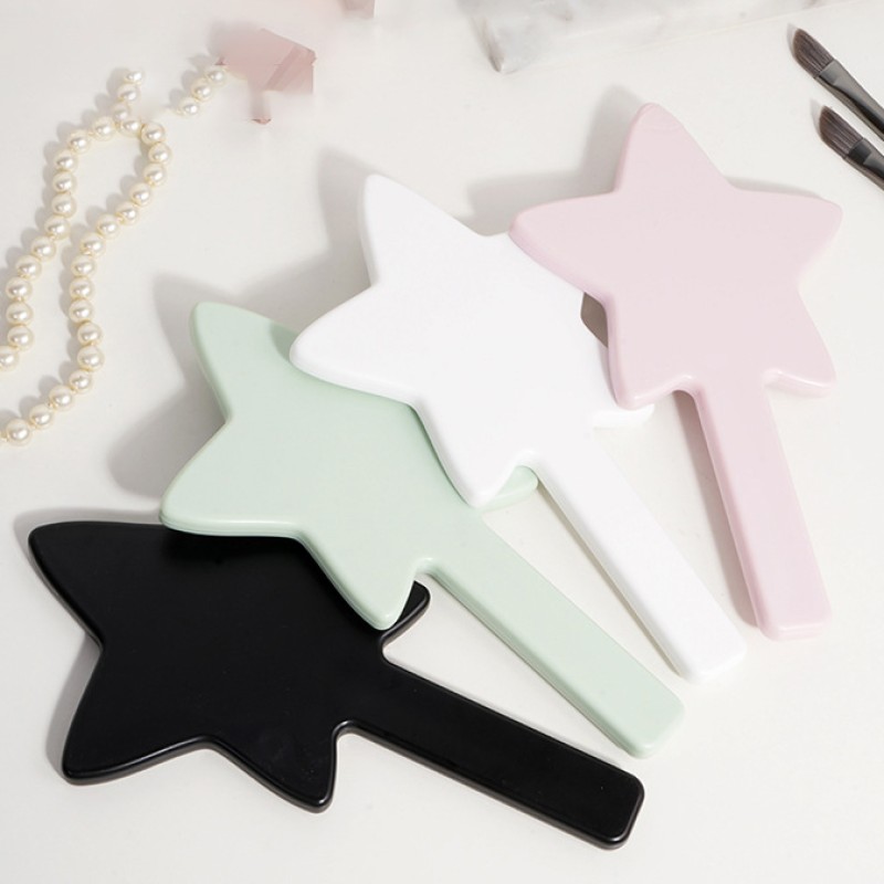 Hand Mirror Factory - Wholesale Customizable Logo Five Pointed Star Shaped Portable