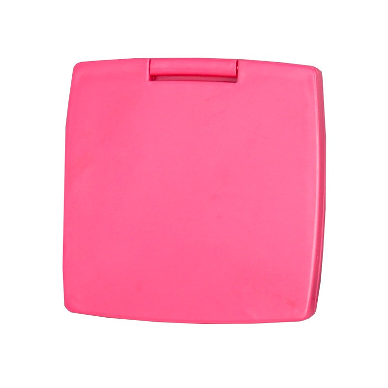 Pocket Cosmetic Mirror Supplier - Custom Logo Portable Mini ABS Plastic Square Travel