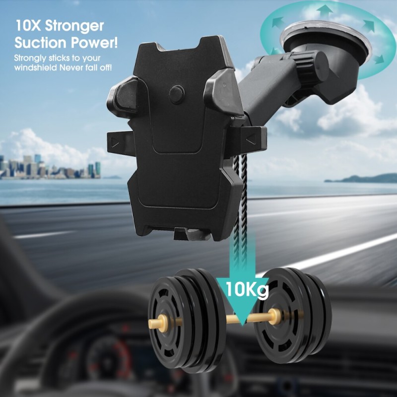 Car Phone Holder Manufacturer - Dashboard Windshield Suction Cup