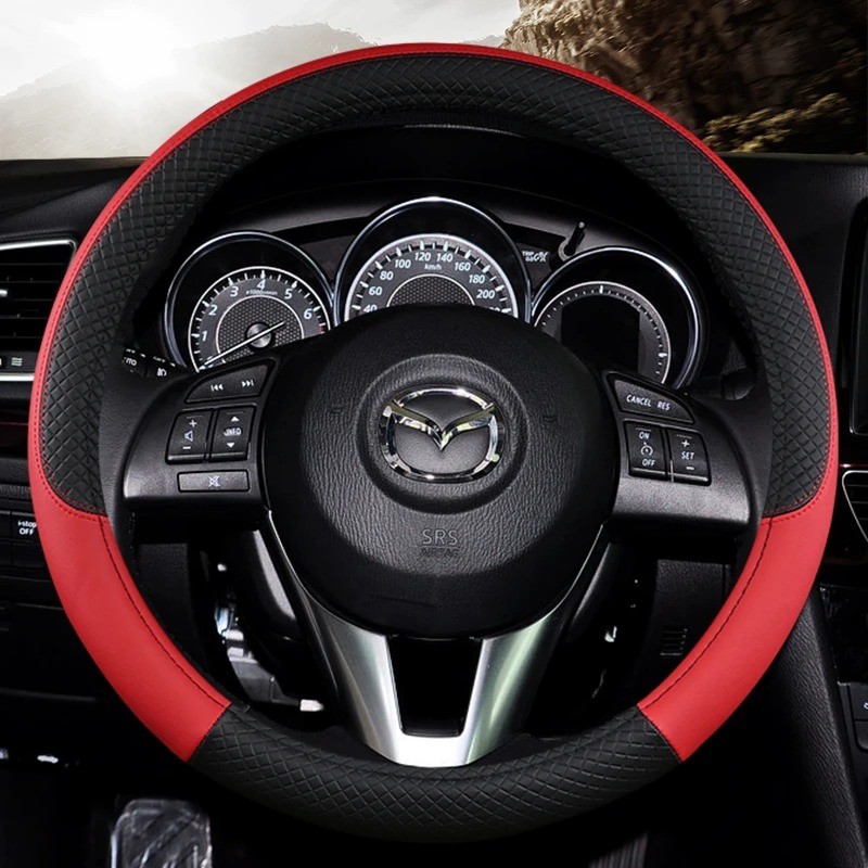 Steering Wheel Cover Manufacturer - Dual Color Blocking Microfiber