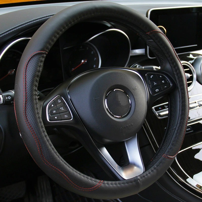 Steering Wheel Cover Manufacturer - Sports Style Cowhide Suede