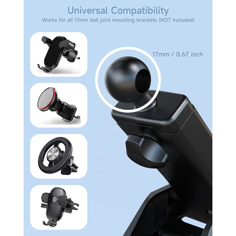 Car Phone Holder Manufacturer - 17mm Ball Head Suction Cup