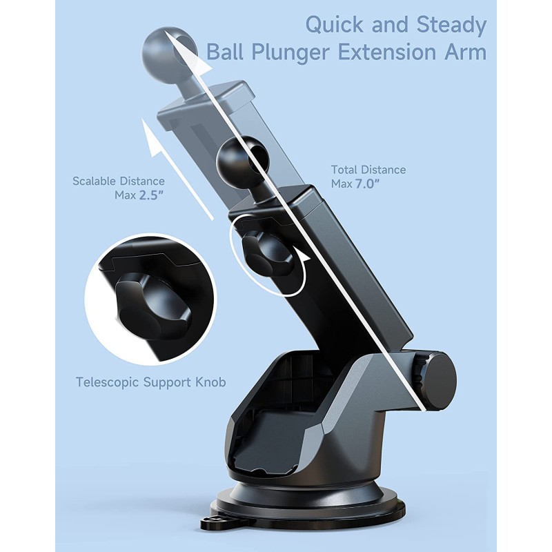 Car Phone Holder Manufacturer - 17mm Ball Head Suction Cup