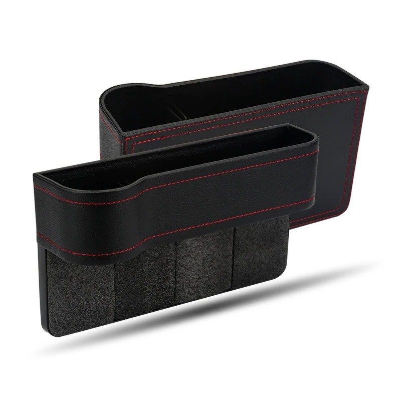 Car Organizer Factory - Cup Holder PU Leather Slit Box