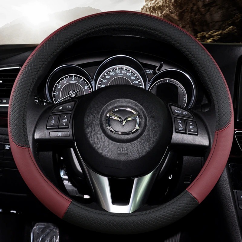 Steering Wheel Cover Manufacturer - Dual Color Blocking Microfiber