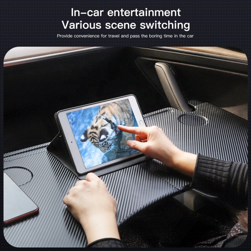 Car Storage Box Manufacturer - Model Y TPE Console Tray