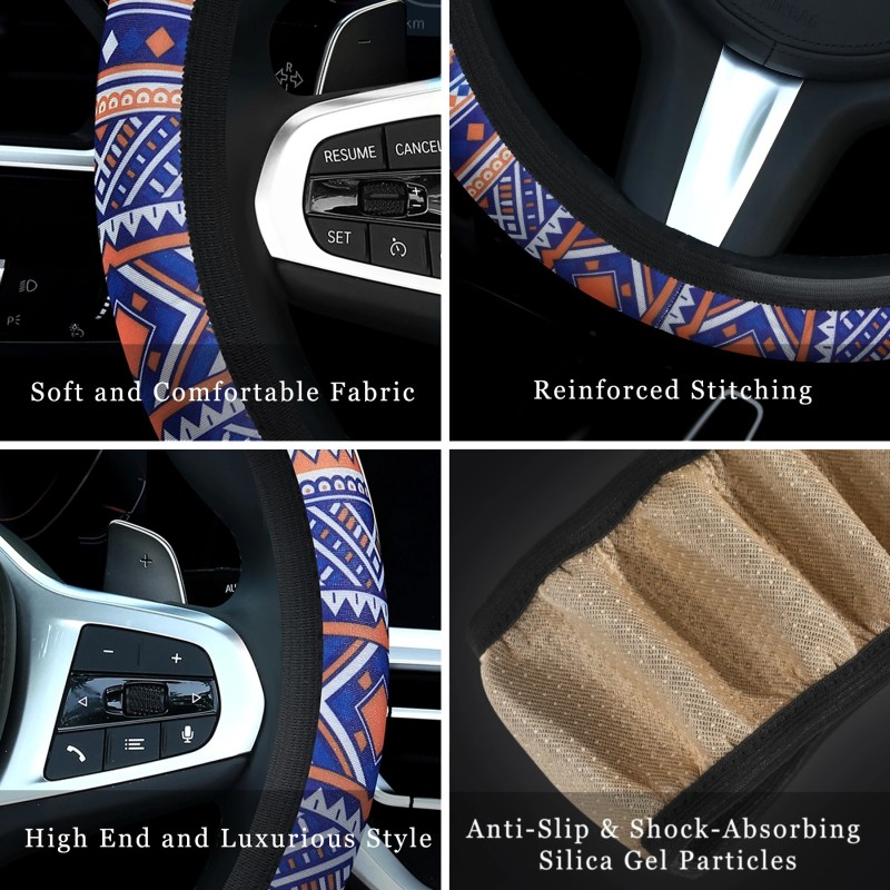 Steering Wheel Cover Factory - 3D Embroidered Diamond Breathable