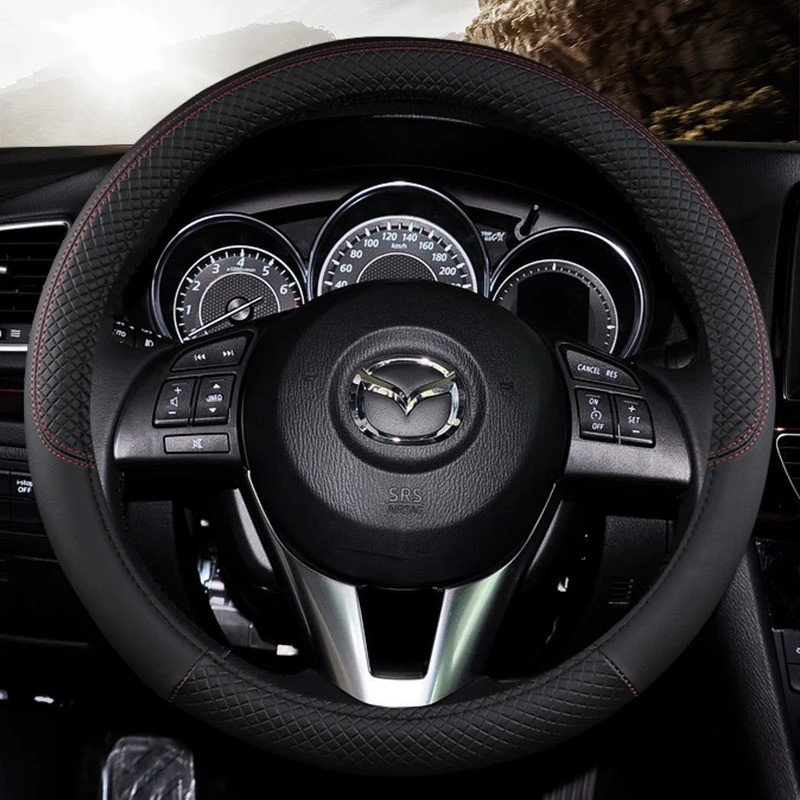 Steering Wheel Cover Manufacturer - Dual Color Blocking Microfiber