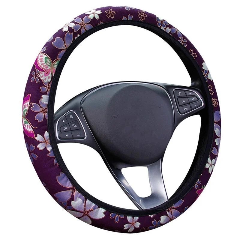 Steering Wheel Cover Manufacturer - 38cm Anti-Slip Flowers