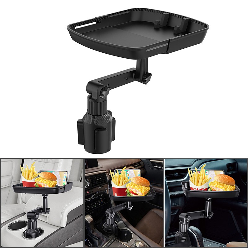 Car Cup Holder Factory - 2-in-1 Adjustable Base Rotation
