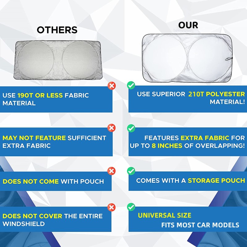Sunshade Manufacturer - Custom Silver Polyester Two Round Foldable