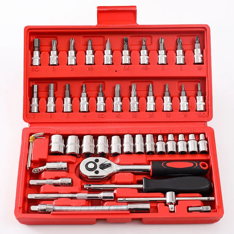 Tool Set Manufacturer - High Quality 46 Pc Socket Steel