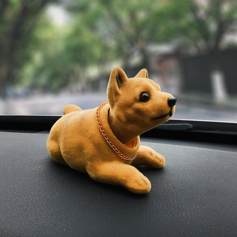Shiba Inu Toy Manufacturer - Resin Flocked Cute Dashboard