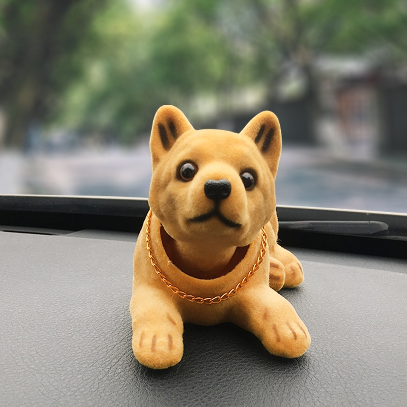 Shiba Inu Toy Manufacturer - Resin Flocked Cute Dashboard