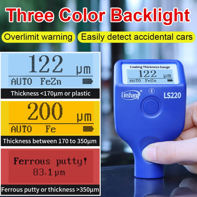 Coating Thickness Gauge Manufacturer - LS220 Digital Car Paint