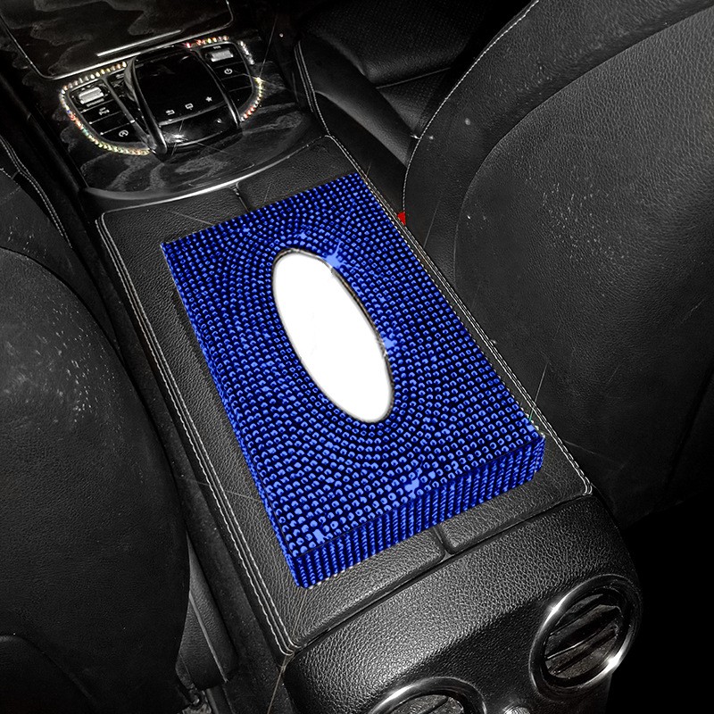 Car Tissue Box Manufacturer - Leather Bling Rhinestone
