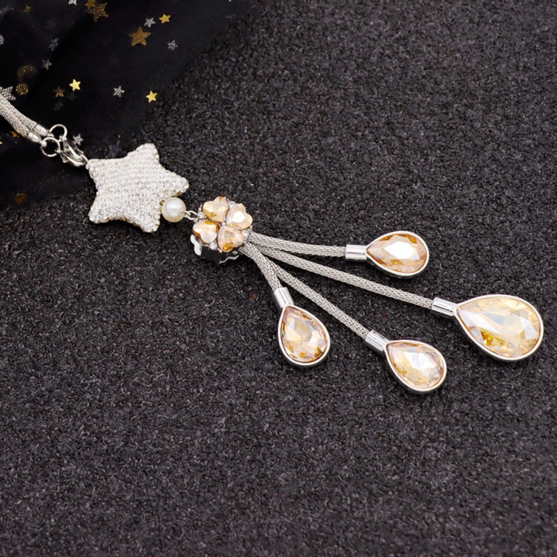 Rearview Pendant Manufacturer - Flowers Rhinestone