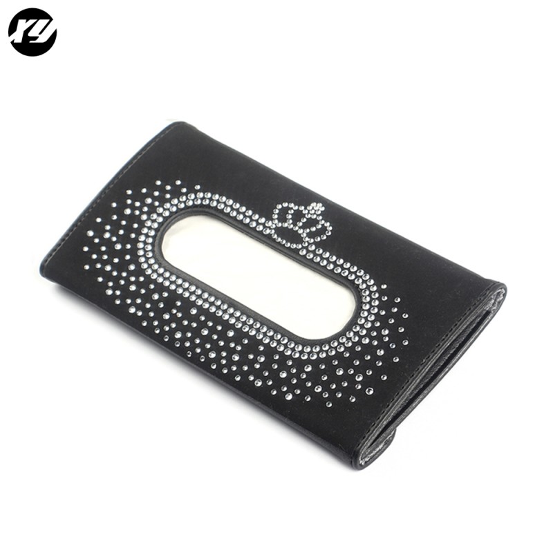 Sun Visor Tissue Box Manufacturer - Rhinestone Crystal Diamond