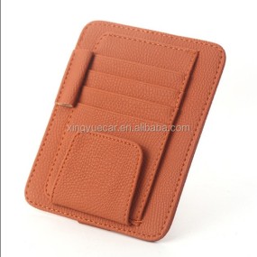 Visor Card Holder Manufacturer - Simple Design Leather