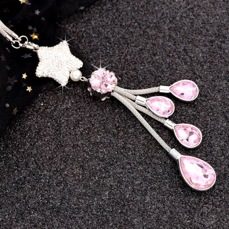 Rearview Pendant Manufacturer - Flowers Rhinestone