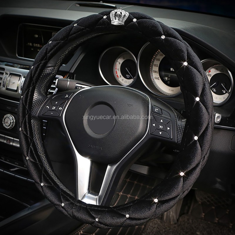 Steering Wheel Cover Manufacturer - Diamond Short Plush