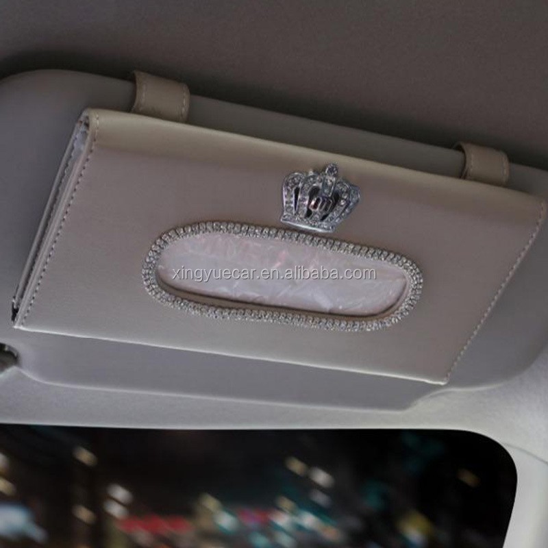 Car Tissue Holder Manufacturer - Rhinestone Hanging Crown